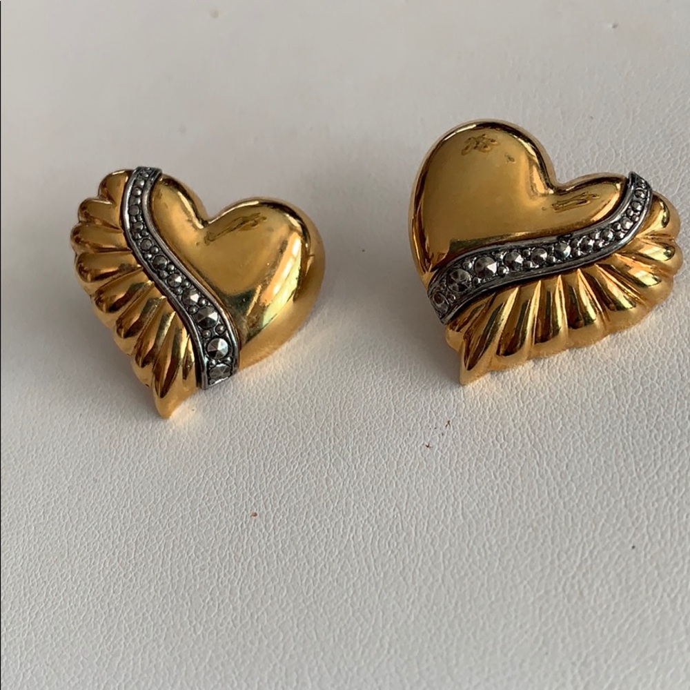 Vintage Heart  Earrings